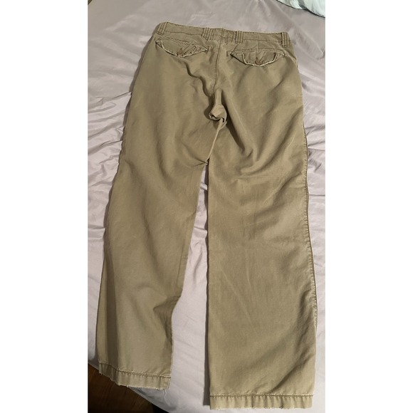 BKE Mens Khaki Chino Pants Tan Straight Leg Cotton Casual Trousers 32R - Picture 10 of 16